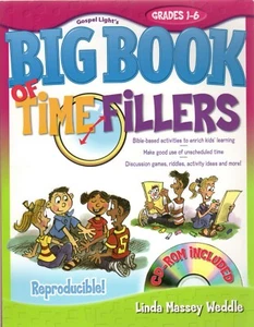 Gospel Lights Big Book of Time Fillers, 2008 w/ CD Rom, Grades 1-6, Linda Weddle - Imagen 1 de 2