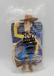 TOY STORY WOODY 6" Action Figure New In Bag Burger King 1996 WITH LASSO - Picture 1 of 2