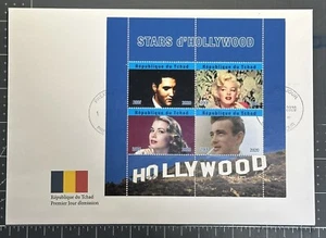Chad 2020 Large FDC HOLLYWOOD STARS Famous People - Picture 1 of 1
