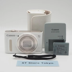 [Mint] Canon PowerShot SX610 HS White Digital Camera w/Battery Charger Tested - Picture 1 of 9