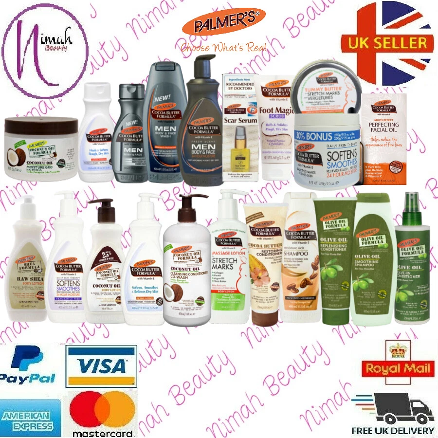 Palmers Huile D 'ol Ive , Noix de Coco & Beurre Cacao Produits Gamme Complète - Photo 1/1