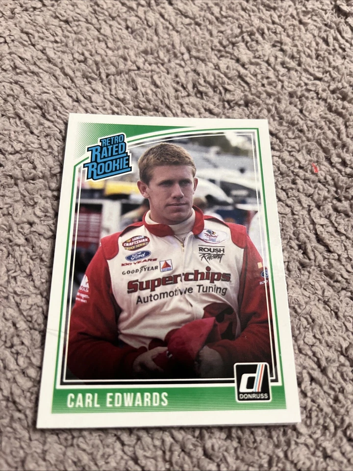 2019 Panini Donruss Racing Base #22 Carl Edwards Retro Rated Rookie - Image 1 of 1