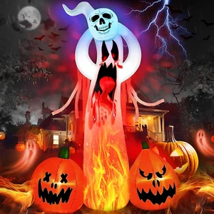 Giant 9Ft Halloween Inflatable Outdoor Decorations Ghost Garden Party Yard Decor - Picture 1 of 8