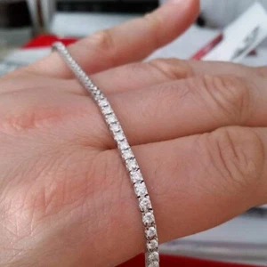TENNIS BRACCIALE ORO E DIAMANTI 2 CARATI CERTIFICATO - Foto 1 di 4