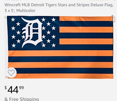 Detroit Tigers Deluxe 3’x5 Flag And Fan Pack Cover