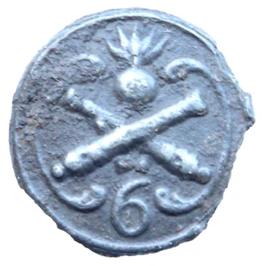Francia Francesa Guerras Napoleónicas Artillería 6 Brigadas Botón Latón 17,5 mm - Imagen 1 de 3