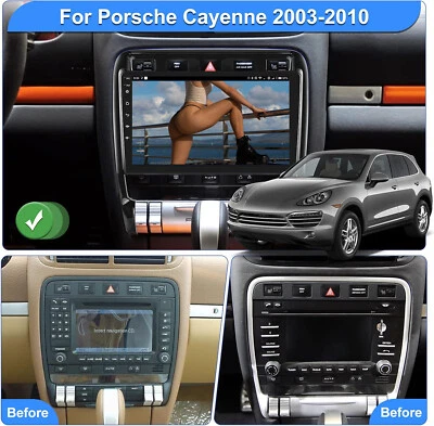 For Porsche Cayenne 2003-2010 Android 13 9" Carplay Car Stereo Radio GPS Navi Foto 1 de 4