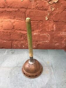 Vintage Simplex No.6 Traditional Copper & Wooden Washing Dolly Posser Laundry