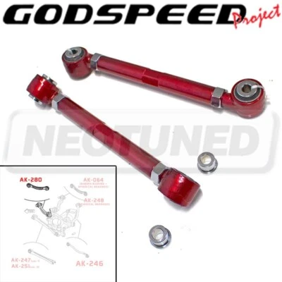 Kit de brazos de tensión traseros ajustables Godspeed para Dodge Challenger (LC/LA) 2008-23 Foto 1 de 4