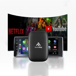 AutoSky Wireless CarPlay and Android Auto AI Box Lite for Factory Wired CarPl... - Picture 1 of 6