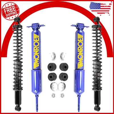 Front Shocks & Rear Load Adjusting 4PCS Set For 02-08 Dodge Ram 1500 Truck RWD - Image 1 of 3