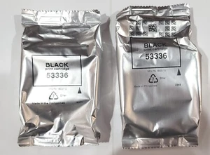 2-Pak Primera BRAVO PRO Black Ink Cartridges (#53336) Sealed in Foil (no boxes) - Picture 1 of 1