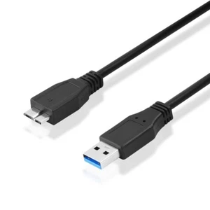 3.0 USB Kabel 2x geschirmt A auf B Micro Stecker für zB externe 2,5" Festplatte - Bild 1 von 2