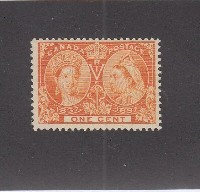 CANADA (MK5218) # 51  FVF-MNH  1cts  1897 QV DIAMOND JUBILEE /ORANGE CAT VAL $90 - Image 1 of 1