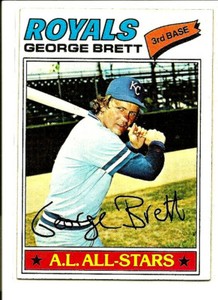 George Brett 1977 Topps #580 NM/MT Kansas City Royals HOF Baseball Card