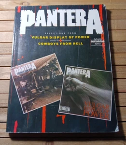 Pantera Vulgar Display of Power Cowboys From Hell Guitar Tab Book Heavy Metal - Picture 1 of 8