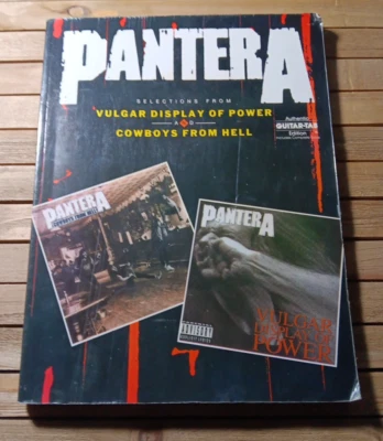 Pantera Vulgar Display of Power Cowboys From Hell Guitar Tab Book Heavy Metal - Image 1 of 4