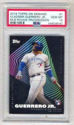 VLADIMIR GUERRERO JR 2019 TOPPS ON DEMAND ROOKIE PROGRESSION RC PSA 10 GEM MINT - Image 1 of 2