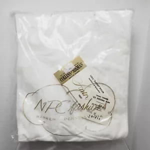 Neu in verpackung/neu Vintage NPC MODE USA weiß Nylon SPITZE OBERTEIL voller Slip 36 kurz - Bild 1 von 4