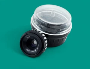 Vintage Zebra Meopta Anaret photo Enlarging Lens 4.5/50, square aperture - Picture 1 of 7