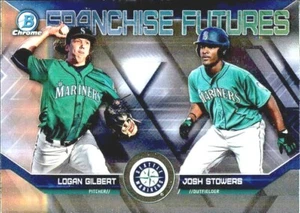 Bowman Draft 2018 cromo franquicia Futures FF-SEA LOGAN GILBERT-JOSH STOWERS - Imagen 1 de 2