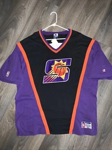 Vintage Champion Phoenix Suns Official, Nba  Shooting Shirt XXL Y2K 90’s Barkley - Picture 1 of 11