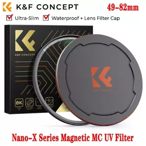 K&F Concept Magnetic MC UV Lens Filter Nano-X 49-82mm Ultra-Slim Camera Filter - Picture 1 of 8