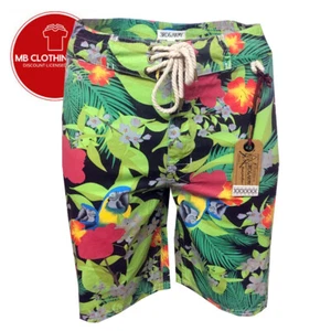 Men's Shorts -board Shorts -Hawaiian-Swimming Trunk-3rd & Army 100% Cotton - - Picture 1 of 4