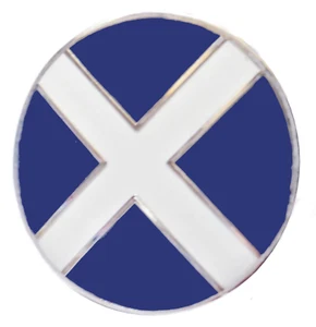 Schottland Saltire Flagge Rund Pin Anstecker  - Bild 1 von 2