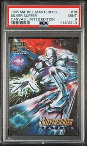 1995 MARVEL MASTERPIECES CANVAS LTD ED #19 SILVER SURFER PSA 9 only 4 higher! - Picture 1 of 2