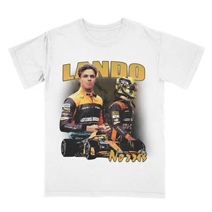 Lando Norris Vintage Shirt 90s Bootleg Shirt Formula 1 Racing BEST ON EBAY! - Picture 1 of 2