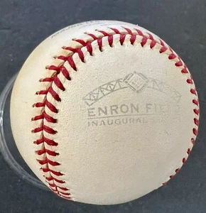 RAWLINGS 2000 ENRON FIELD INAUGURAL SEASON MLB BASEBALL - HOUSTON ASTROS - Picture 1 of 10