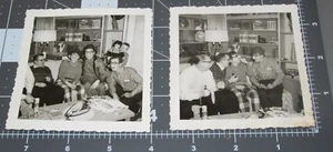 TWO 1950's Party Men GROUCHO MARX Funny EYES NOSE MASK GLASSES Vintage PHOTOs - Picture 1 of 3