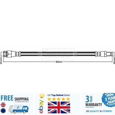 Brake Hose BBH8196 For Mitsubishi OUTLANDER 06-12 4650B133 - Image 1 of 2