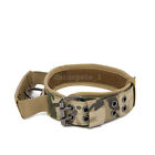 Tactical Adjustable K9 Dog Collar Military Heavy Duty Metal Buckle With Handle