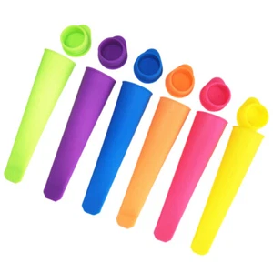 10 Pcs Ice Cream Mould Popsicle Moulds Silicone Ice Popsicle - Picture 1 of 12