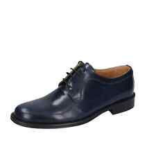 Men's Shoes BRUNO VERRI 41 Eu Classic Blue Leather BC289-41