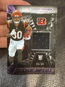 Parche de influjo de novato Panini Black Chase Brown 2023 púrpura/99 #RI-33 RC Bengals - Imagen 1 de 2