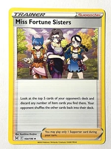 Miss Fortune Sisters 164/196 Uncommon Lost Origin Pokemon Pack Fresh - Picture 1 of 5