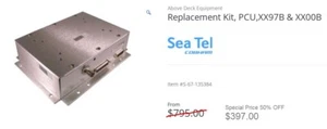 Sea Tel 127513-1 REPLACEMENT PCU SEA TEL XX97B, XXX00B (Used Tested) - Imagen 1 de 2