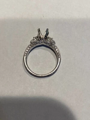 Scott Kay M1639 R310 订婚戒指套装 19K 白金 0.82 克拉 — 第 1/4 张图片