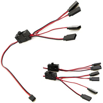 4 Way Split Cable LED Light Controller Switch for TRX-4 SCX10 1/10 RC Car Truck - Image 1 of 4