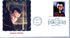US 1997 Classic Movie Monsters DRACULA First Day Cover Fleetwood - Bild 1 von 2