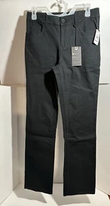 Girls Matrix Pants Size 16 Black Straight Leg NWT - Picture 1 of 6