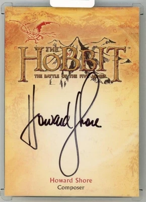 2016 CRYPTOZOIC The Hobbit Battle of the Five Armies Howard Shore, Composer Auto - Image 1 of 2
