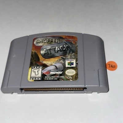 Chopper Attack N64 (Nintendo 64, 1997) Authentic Cartridge Only (TESTED) 7A11 - Image 1 of 2