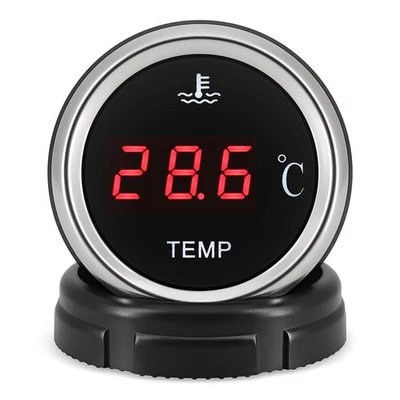  52MM Red LED Digital Water Temperature Temp Gauge with Temp Sensor for Car  - Image 1 of 4