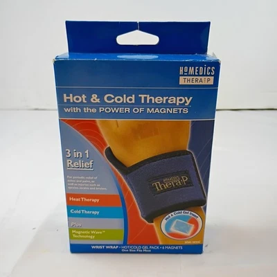 Homedics Thera P Hot & Cold Wrist Wrap w/ the Power of Magnets 3 in 1 Relief New - Image 1 of 4