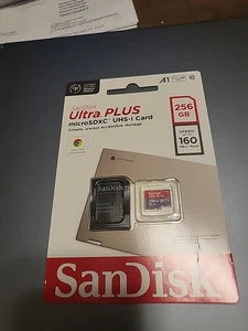 SanDisk - Ultra PLUS 256GB microSDXC UHS-I Memory Card  - Picture 1 of 2