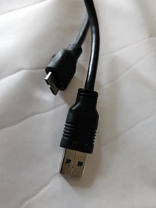 USB 3.0 Kabel A-Stecker auf Micro B-Stecker Datenkabel  externe Festplatte 62cm - Bild 1 von 3